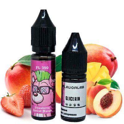 Жидкость Самозамес Flavorlab FL350 Mini 15ml Strawberry Apricot Mango Клубника Абрикос Манго 79610 фото
