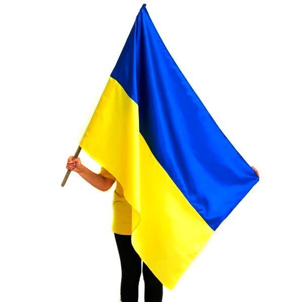 Підкреслити для авто УКРАЇНИ 145 x 90 см На Прапорець Матеріал Атласний 1 шт 64108 фото