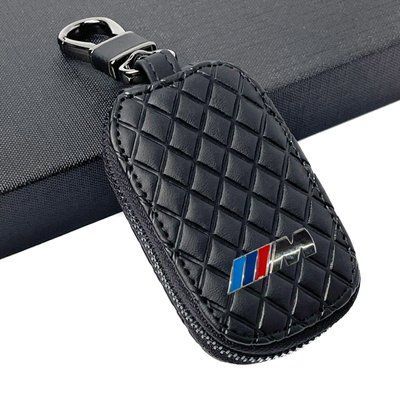 Ключниця &ndash; чохол автомобільна для ключів з логотипом BMW M Power Ромб Чорний 64978 фото