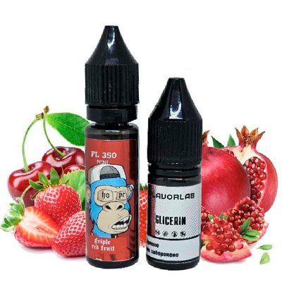 Жидкость Самозамес Flavorlab FL350 Mini 15ml Triple red fruit Арбуз Клубника Вишня 79612 фото