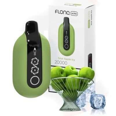 Roqy (Elf Bar) FLONQ 20000 28ml Sour Apple Ice (Кисле Яблуко Лід) 89890 фото