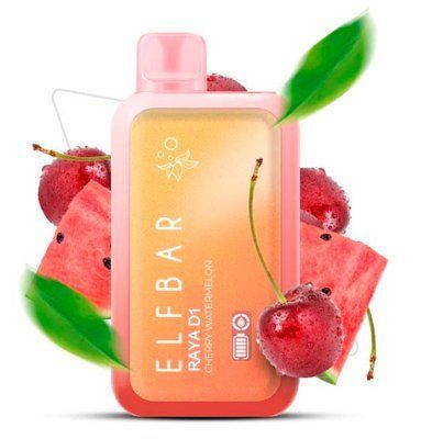 Elf Bar RAYA D13000 18 ml Cherry Watermelon (Вишня Кавун) З Індикацією 66877 фото