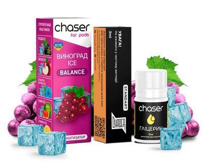 Жидкость Chaser Самозамес Balance ULTRA Виноград Ice (limited) 74750 фото