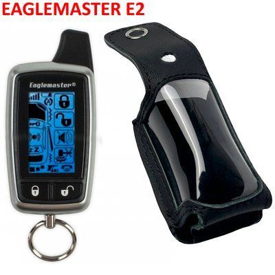 Чехол на пульт сигнализации EAGLEMASTER E2 LCD 2-Way кожаный Черный 58532 фото