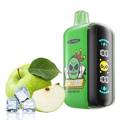 Elf Bar GH23000 Green Apple lce Яблоко Лед 74304 фото