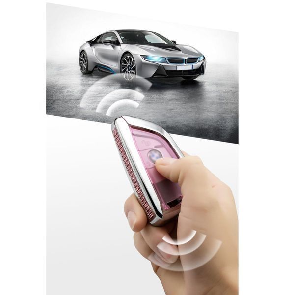 Чохол для автоключів BMW (Брілок та карабін) Рожевий Оригінал (YC0021) 44726 фото