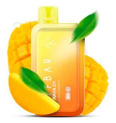 Elf Bar RAYA D13000 18 ml Double Mango (Подвійне Манго) З Індикацією 66878 фото