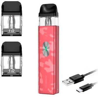 Багаторазовий Pod-Набір Vaporesso Xros 4 Mini 1000mAh 2 мл (Картриджів 1 ОМ 3 шт) Camo Red Камо Червоний 80161 фото