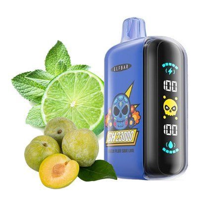 Elf Bar GH23000 Green Plum Sour Lime Зеленая Слива Кислый Лайм 74305 фото