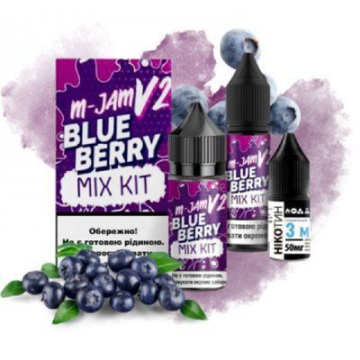 Рідина Самозаміс Flavorlab Aroma M-jam V2 30мл 50мг Blueberry Чорниця 84460 фото