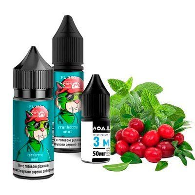 Рідина Самозаміс Flavorlab FL350 30ml Cranberry Mint Журавлина м'ята 79667 фото