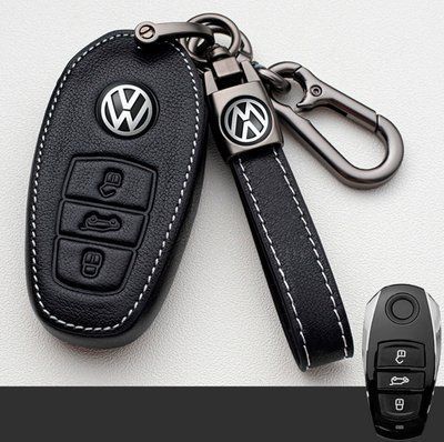 Чехол для автоключей Volkswagen Touareg с Брелоком Карабин Оригинал (3 кнопки №5) 66773 фото