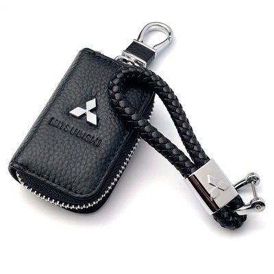 Автонабор №3 для Mitsubishi / Брелок и чехол для автоключей с логотипом / тисненная кожа 505563 фото