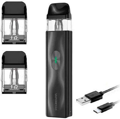 Багаторазовий Pod-Набір Vaporesso Xros 4 Mini 1000mAh 2 мл (Картриджів 1 ОМ 3 шт) Black Чорний 80164 фото