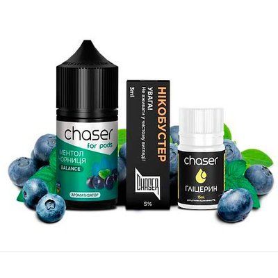 Рідина Chaser Самозаміс Balance ULTRA Чорниця Ментол 66975 фото