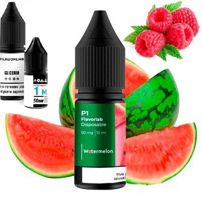 Жидкость Самозамес Flavorlab P1 10ml Raspberry watermelon Малина арбуз 79797 фото