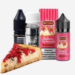 Рідина Самозаміс Flavorlab Aroma M'cake 30мл 50мг Raspberry Cheesecake (Малиновий чізкейк) 86783 фото