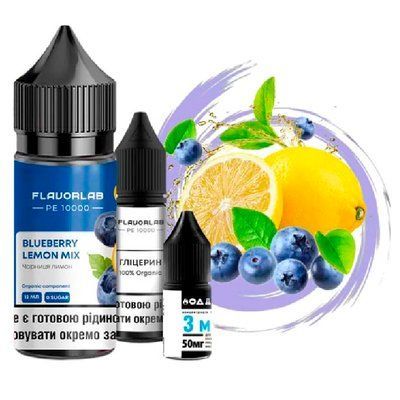 Жидкость Самозамес Flavorlab PE10000 30ml Blueberry lemon mix 79620 фото