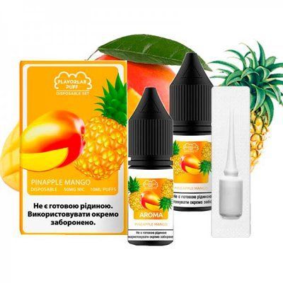 Жидкость Самозамес Flavorlab Disposable Puff 10мл 50мг Mango pineapple Манго ананас 79855 фото