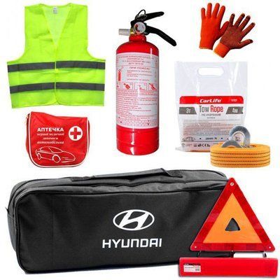 Набор автомобилиста техпомощи для Hyundai с логотипом марки авто 40249 фото