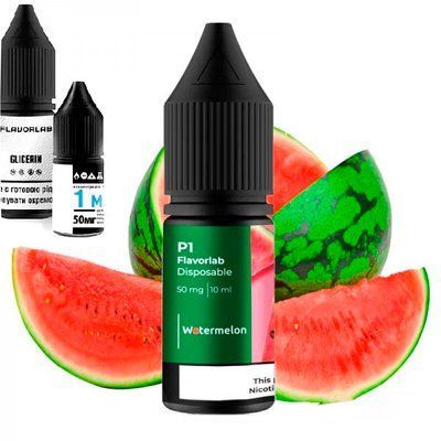Рідина Самозаміс Flavorlab P1 10ml Watermelon Кавун 79806 фото