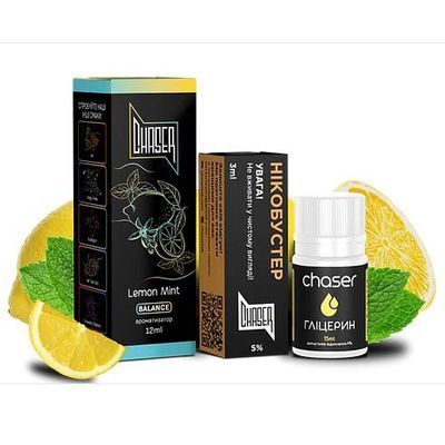Рідина Chaser Самозаміс Black ULTRA Lemon Mint 66985 фото