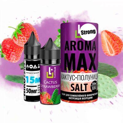 Жидкость Самозамес Flavorlab Aroma MAX 30мл 50мг Cactus Strawberry Кактус Клубника 79857 фото