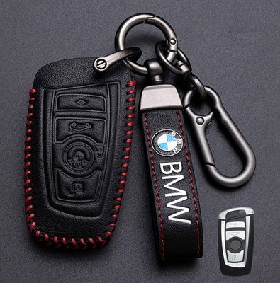 Чохол для автоключів BMW із Брелоком Карабін Оригінал (3 кнопки №3) 66835 фото